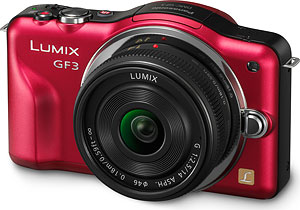Panasonic's Lumix DMC-GF3 compact system camera. Photo provided by Panasonic Consumer Electronics Co. Click for a bigger picture!
