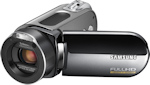Samsung's HMX-H100 camcorder. Courtesy of Samsung, with modifications by Michael R. Tomkins. Click for a bigger picture!