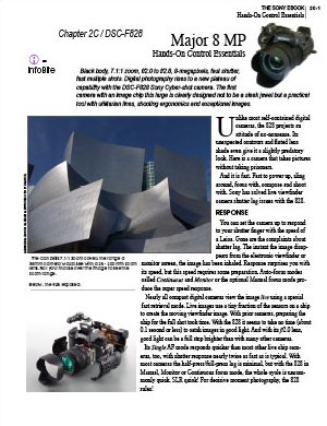 A page from Peter iNova's SONY Advanced Cyber-shot eBook. Courtesy of Peter iNova, with modifications by Michael R. Tomkins.
