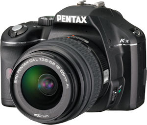 Pentax's K-x digital SLR. Photo provided by Pentax Imaging Co. Click for a bigger picture!
