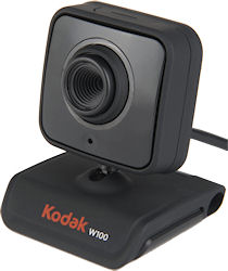 The Kodak W100 webcam comes in a two-pack - one to keep, and one to give. Photo provided by Sakar International Inc. Click for a bigger picture!