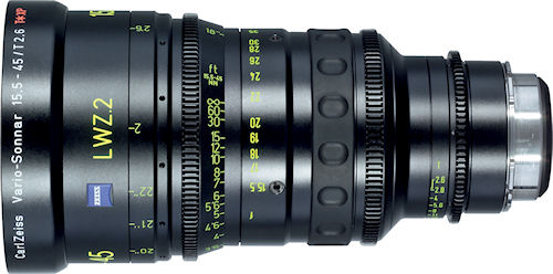 New Carl Zeiss Lightweight Zoom LWZ.2 with interchangeable mount suitable for PL cine cameras and HDSLR cameras with APS-C sensor. Photo and caption provided by Carl Zeiss AG. Click for a bigger picture!