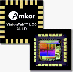 Amkor's VisionPak Leadless Chip Carrier. Courtesy of Amkor, with modifications by Michael R. Tomkins.