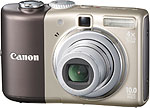 Canon PowerShot A1000 IS digital camera. Courtesy of Canon, with modifications by Zig Weidelich.