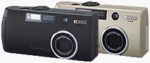 Ricoh's Caplio G3 Model M digital camera, shown in both black and grey versions. Courtesy of Ricoh, with modifications by Michael R. Tomkins.
