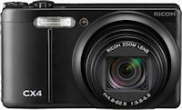Ricoh's CX4 digital camera. Photo provided by Ricoh Co. Ltd. Click for a bigger picture!