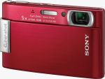 Sony's Cyber-shot DSC-T200 digital camera. Courtesy of Sony, with modifications by Michael R. Tomkins.
