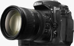 Nikon's D300 digital SLR. Courtesy of Nikon, with modifications by Michael R. Tomkins.