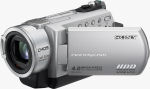 Sony's DCR-SR200 camcorder. Courtesy of Sony, with modifications by Michael R. Tomkins.