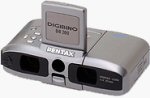 Pentax's DIGIBINO DB200 digital camera binocular. Courtesy of Pentax, with modifications by Michael R. Tomkins.