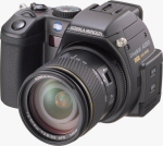 Konica Minolta's DiMAGE A200 digital camera. Courtesy of Konica Minolta, with modifications by Michael R. Tomkins.