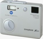 Konica Minolta's DiMAGE X31 digital camera. Courtesy of Konica Minolta, with modifications by Michael R. Tomkins.