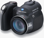 Konica Minolta's DiMAGE Z5 digital camera. Courtesy of Konica Minolta, with modifications by Michael R. Tomkins.