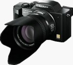 Panasonic's Lumix DMC-FZ2 digital camera. Courtesy of Panasonic, with modifications by Michael R. Tomkins.