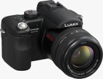 Panasonic's Lumix DMC-FZ50 digital camera. Courtesy of Panasonic, with modifications by Michael R. Tomkins.