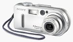 Sony's DSC-P7 Digital Camera. Courtesy of Sony Electronics, with modifications by Michael R. Tomkins.