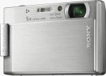 Sony's Cyber-shot DSC-T100 digital camera. Courtesy of Sony, with modifications by Michael R. Tomkins.