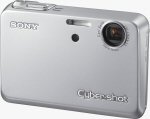 Sony's Cyber-shot DSC-T3 digital camera. Courtesy of Sony, with modifications by Michael R. Tomkins.