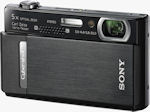 Sony's Cyber-shot DSC-T500 digital camera. Courtesy of Sony, with modifications by Michael R. Tomkins.