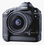 Canon's EOS-1D digital camera. Courtesy of Canon, with modifications by Michael R. Tomkins.
