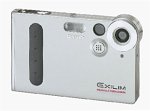 Casio's Exilim EX-M1 digital camera. Courtesy of Casio, with modifications by Michael R. Tomkins.