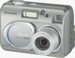 Fuji's FinePix A205 digital camera. Courtesy of Fuji, with modifications by Michael R. Tomkins.