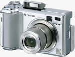 Fujifilm's FinePix E550 digital camera. Courtesy of Fujifilm, with modifications by Michael R. Tomkins.