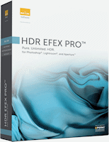 HDR Efex Pro product packaging. Rendering provided by Nk Software Inc.