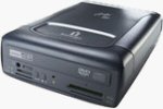 Iomega's 52X CD-RW / DVD-ROM + 7-in-1 Card Reader drive. Courtesy of Iomega, with modifications by Michael R. Tomkins.