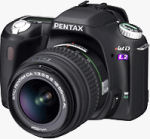 Pentax's *ist DL2 digital SLR. Courtesy of Pentax, with modifications by Michael R. Tomkins.