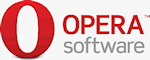Opera Software's logo. Click here to visit the Opera Software website!