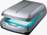 Epson's Perfection 4990 Photo scanner. Courtesy of Epson, with modifications by Michael R. Tomkins.