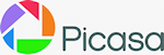 Google's Picasa logo. Click here to visit the Picasa website!