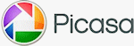 Google's Picasa logo. Click here to visit the Picasa website!