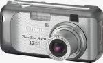 Canon's PowerShot A410 digital camera. Courtesy of Canon, with modifications by Michael R. Tomkins.