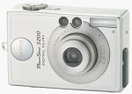 Canon's PowerShot S200 digital camera. Courtesy of Canon, with modifications by Michael R. Tomkins.