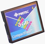 Pretec's 3GB CompactFlash card. Copyright © 2002, Michael R. Tomkins.  All rights reserved.