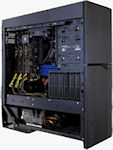 MAINGEAR Computers' Quantum SHIFT Workstation, front quarter view. Photo provided by MAINGEAR Inc.