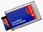 SanDisk's SmartMedia to PC Card adapter. Courtesy of SanDisk.