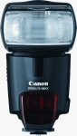 Canon's Speedlite 580EX flash. Courtesy of Canon, with modifications by Michael R. Tomkins.