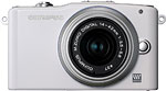 Olympus' PEN E-PM1 compact system camera. Photo provided by Olympus Imaging America Inc.