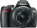 Nikon D60 digital SLR. Courtesy of Nikon, with modifications by Zig Weidelich.