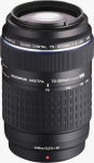 Olympus' Zuiko Digital ED 70-300mm f4.0 - f5.6 lens. Courtesy of Olympus, with modifications by Michael R. Tomkins.