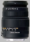 Sigma 50-200mm f/4-5.6 DC OS HSM lens.