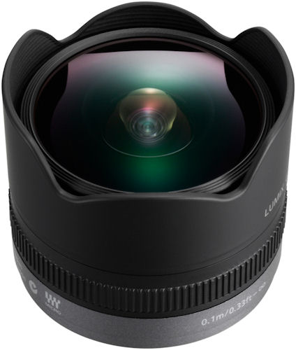 Panasonic's Lumix G Fisheye 8mm f/3.5 lens. Photo provided by Panasonic Consumer Electronics Co. Click for a bigger picture!