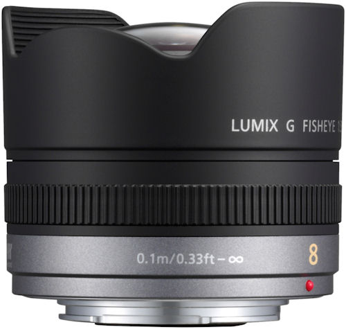 Panasonic's Lumix G Fisheye 8mm f/3.5 lens. Photo provided by Panasonic Consumer Electronics Co. Click for a bigger picture!