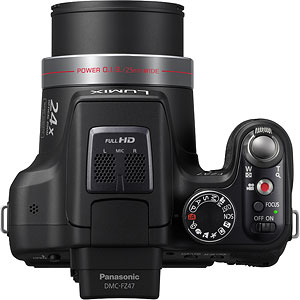 Panasonic's Lumix DMC-FZ47 digital camera. Photo provided by Panasonic Consumer Electronics Co. Click for a bigger picture!