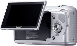 Sony's NEX-3 single-lens direct view camera. Photo provided by Sony Electronics Inc. Click for a bigger picture!