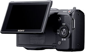 Sony's NEX-5 single-lens direct view camera. Photo provided by Sony Electronics Inc. Click for a bigger picture!