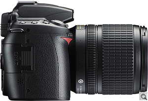 Nikon D90 digital SLR. Courtesy of Nikon, with modifications by Zig Weidelich. Click for a bigger picture!